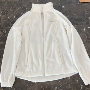 Columbia White/Cream Fleece Ladies Medium